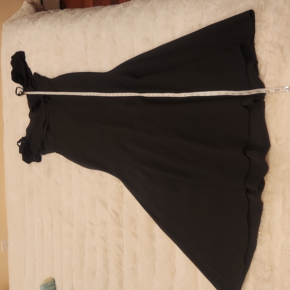 Xtaren Ruffle Off The Shoulder Maxi Dress black size L - Picture 10 of 14